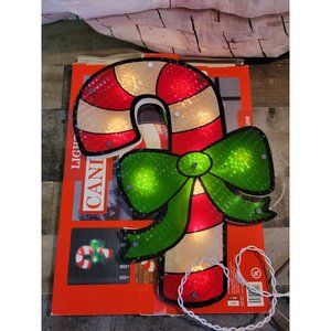 Impact innovations candy cane 2010 10 mini bulbs xmas decor 91320